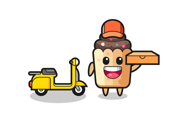 小蛋糕的角色是披萨送货员图片下载