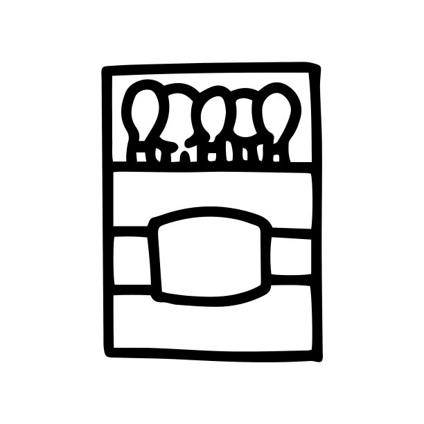 火柴盒线涂鸦简单图标设计图片下载