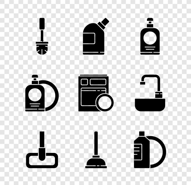 设置马桶刷瓶为手部清洁剂图片下载