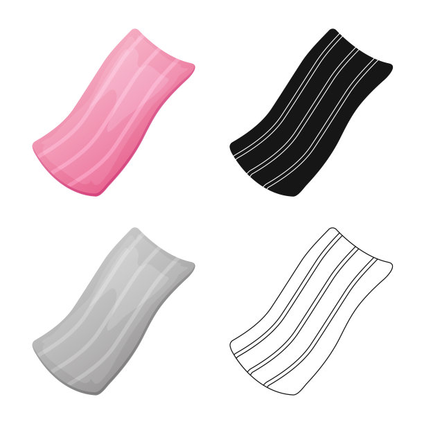 水疗中心和浴巾的图标集图片下载