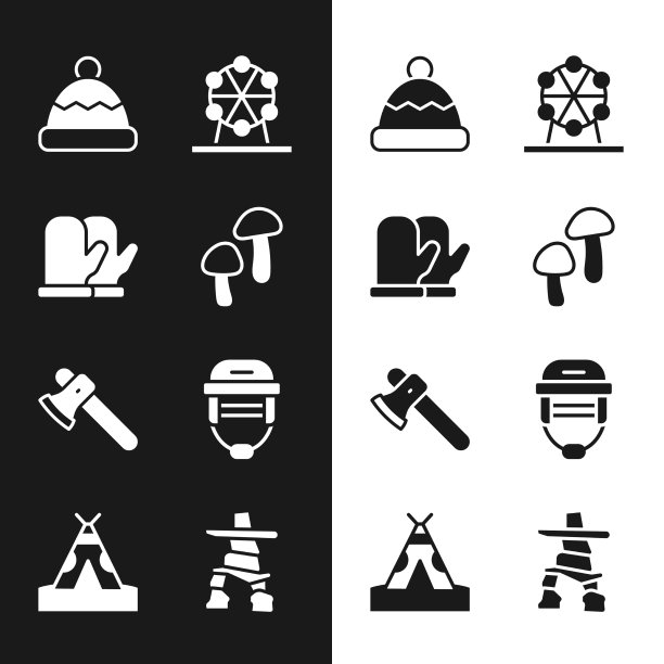 集蘑菇圣诞连指手套无檐便帽ferris图片下载