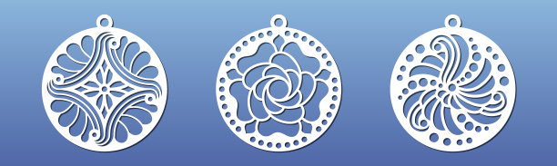 曼荼罗挂件为激光数控切割模板用图片下载