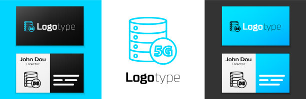 蓝线服务器5g新无线互联网wifi图片下载