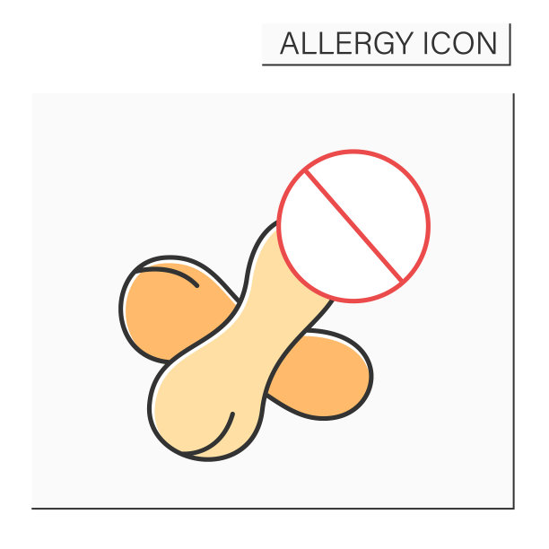 对食物颜色图标过敏图片下载