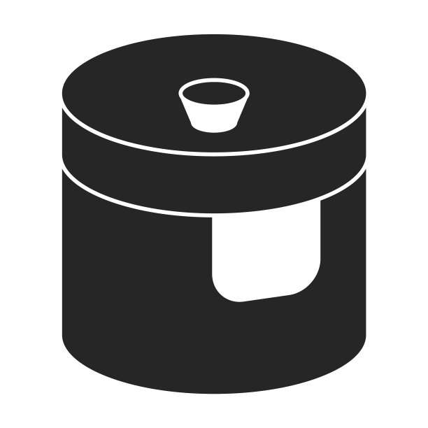 瓶盖图标黑色隔离图标图片下载
