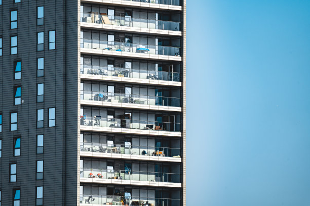 伦敦市中心的现代公寓图片下载