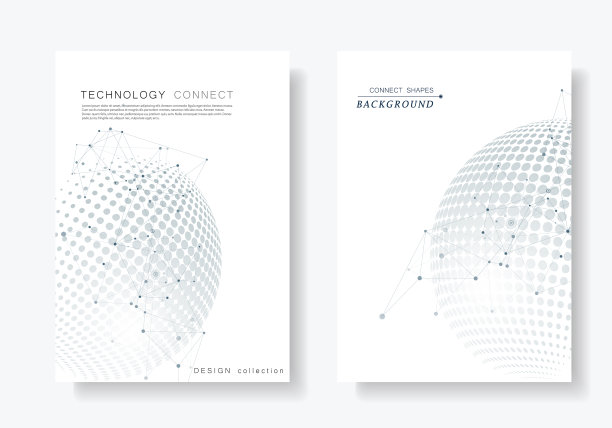 分子连接与半色调抽象图片下载
