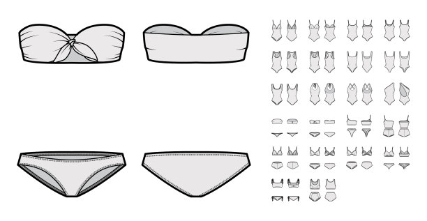 一套泳装内衣技术时尚图片下载
