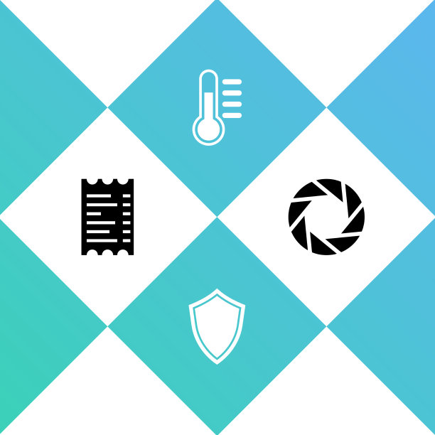 设置纸或金融支票盾温度计图片下载