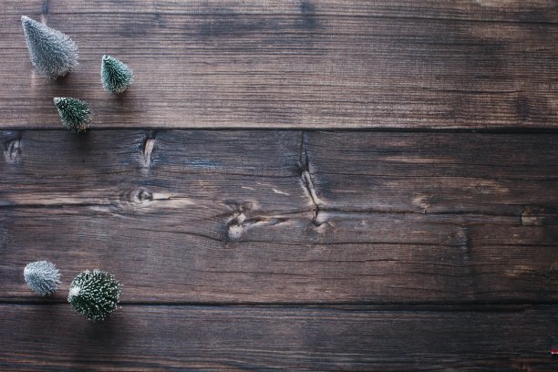 抽象圣诞冬季木制背景。图片下载