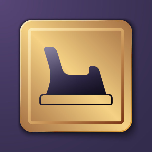 紫色婴儿厕所图标孤立的紫色图片下载