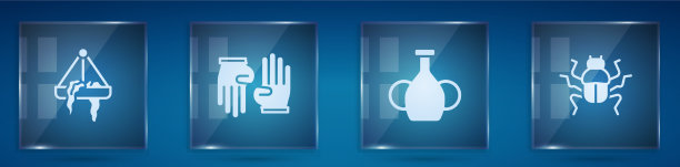 将植物放置在吊锅、橡胶手套、花瓶和图片下载