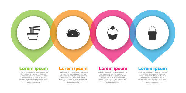 把亚洲面条放在墨西哥玉米薄饼卷里图片下载