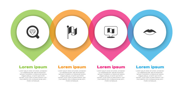 咖啡杯挂法国国旗，嘴唇微笑图片下载