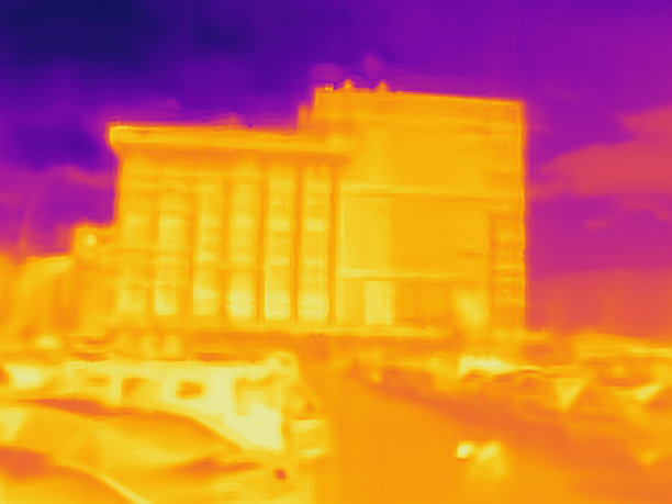 集市上的人们，真实热成像相机图像图片下载