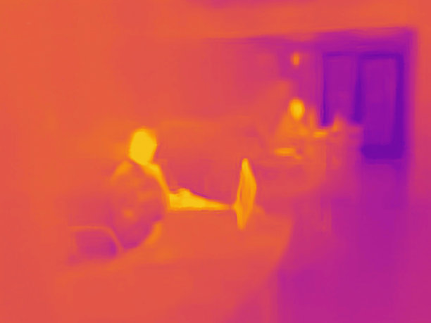 办公室工作人员的热成像照片图片下载