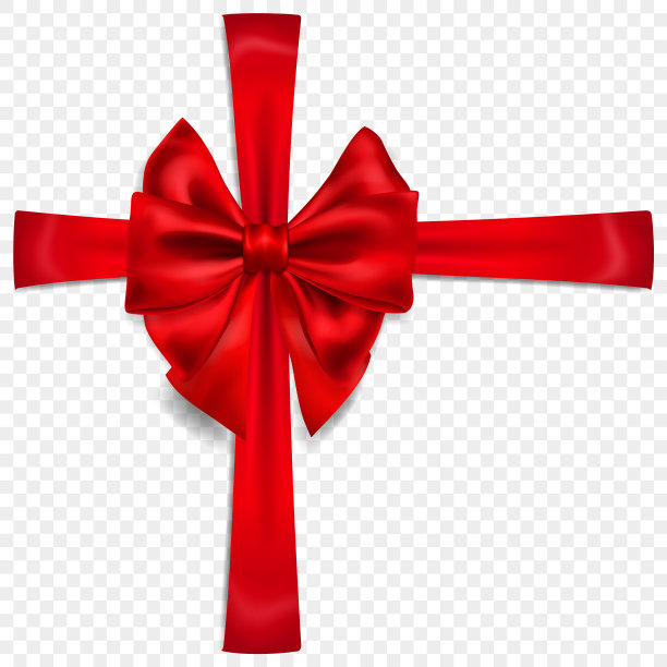 美丽的蝴蝶结与横向丝带图片下载