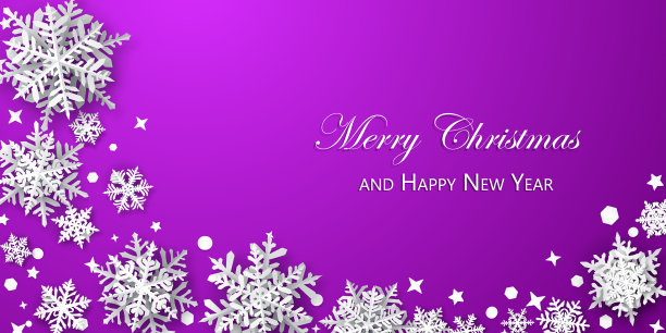 圣诞背景纸上的雪花图片下载