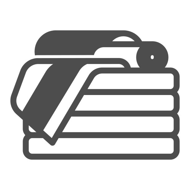 叠毛巾立体图标室内设计图片下载