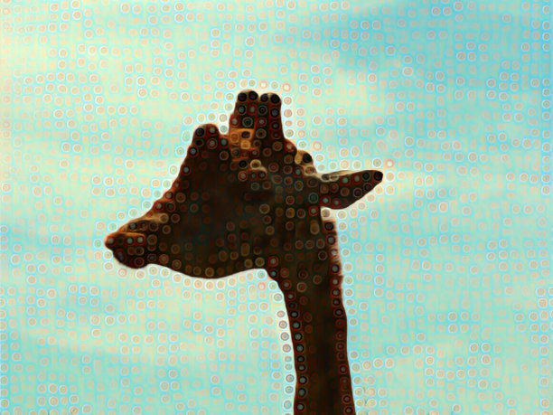 迷幻高长颈鹿头图片下载