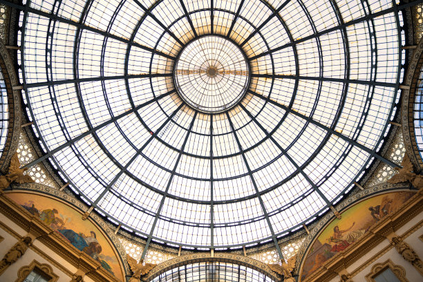 意大利米兰维托里奥·埃马努埃莱二世拱廊图片下载