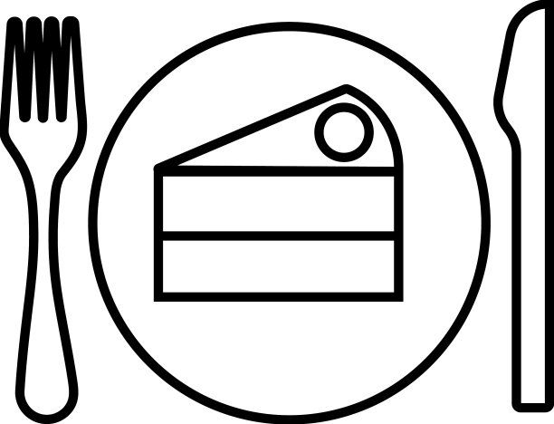 餐盘，餐叉和刀的象征餐盘图片下载