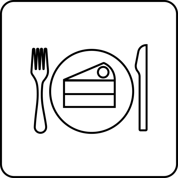 餐盘，餐叉和刀的象征餐盘图片下载