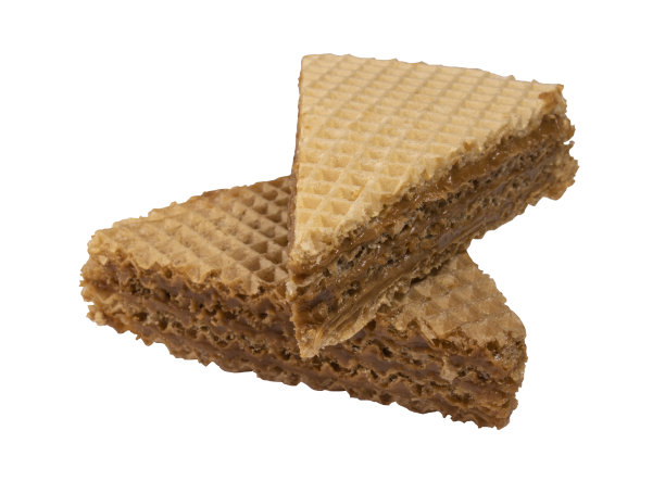 两块三角华夫饼图片下载