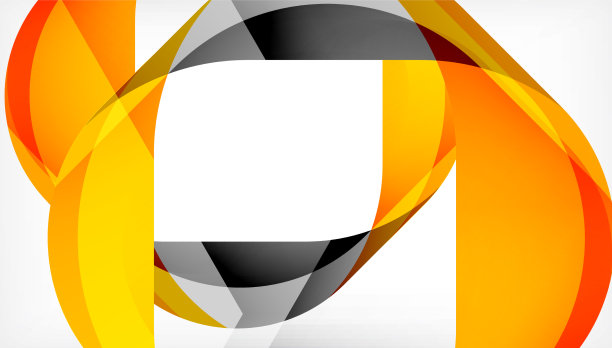 抽象的带有重叠波的正方形形状图片下载