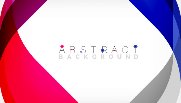 抽象的带有重叠波的正方形形状图片下载