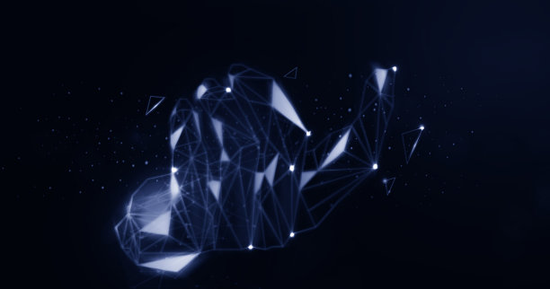 摘要丛开手几何形状网络通信背景与连线点图片下载