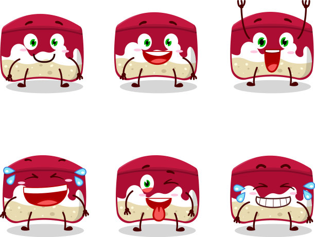 卡通人物樱桃蛋糕的微笑图片下载