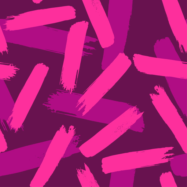 无缝模式与粉红色的笔触在紫色的背景。为纺织品，背景，运动服装，包装纸，网站和墙纸的矢量设计。时尚插画无缝图案。图片下载