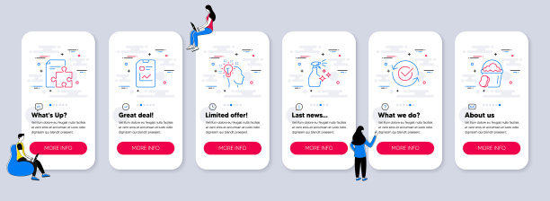 行图标的集合，如批准的策略图片下载
