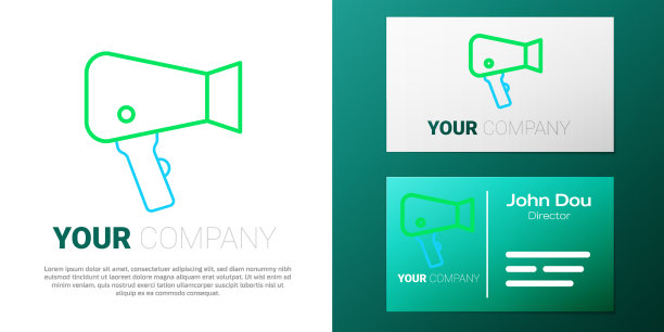 线电吹风图标隔离在白色背景图片下载