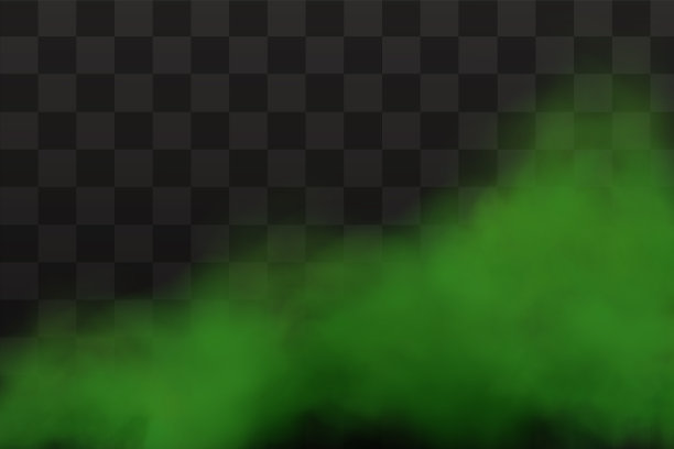 绿色恶臭难闻的气味，烟雾或有毒气体图片下载