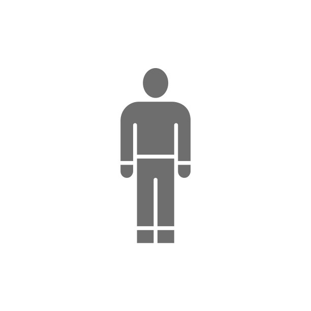 男人员工灰色图标图片下载