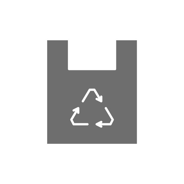 塑料袋垃圾回收垃圾灰色图标图片下载