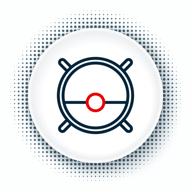 线机器人吸尘器图标隔离在白色上图片下载