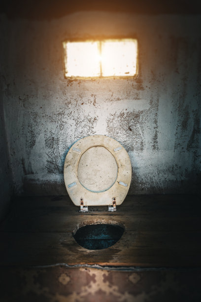 村子里一个带眼镜的厕所图片下载