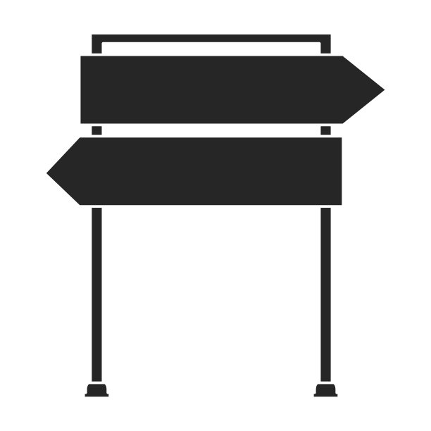 道路标志图标黑色图标道路标志图片下载