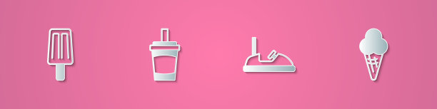 将纸切的冰淇淋纸杯加水图片下载