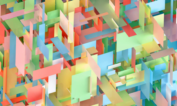 彩色交叉几何形状的抽象背景图片下载