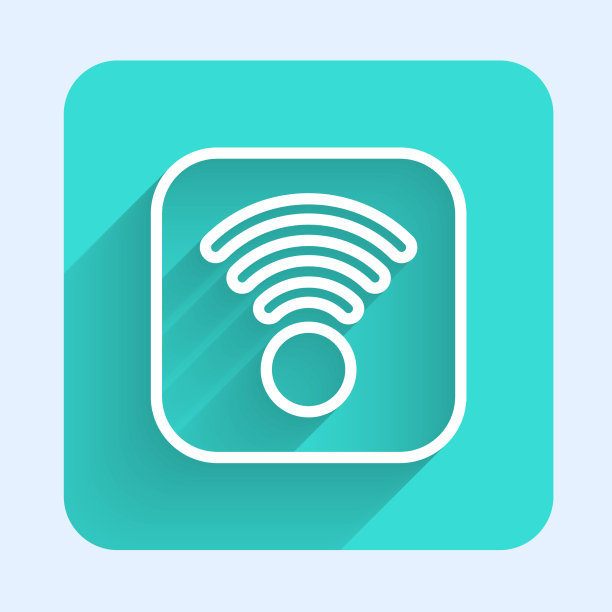 白线wi-fi无线互联网网络符号图片下载