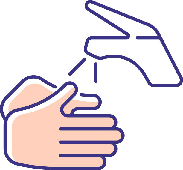 湿手与水RGB颜色图标图片下载