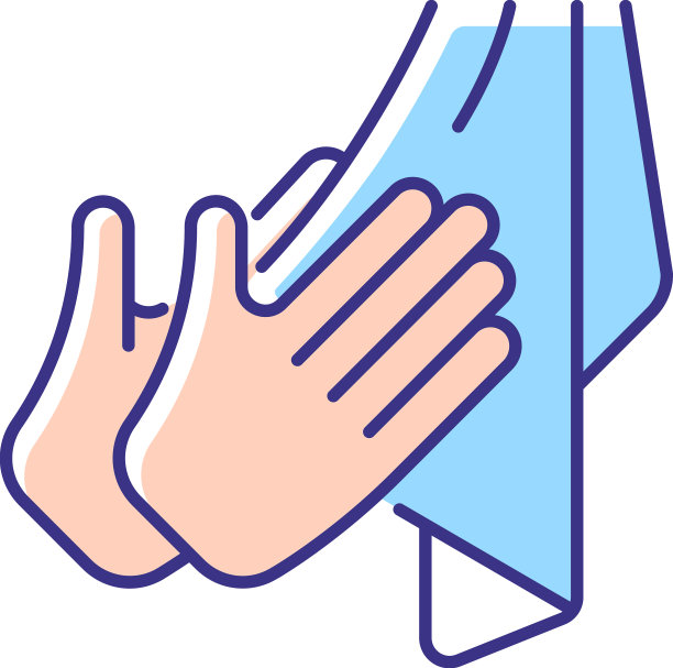 干手用毛巾RGB颜色图标图片下载