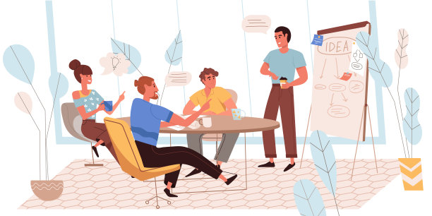 有创意的平面设计团队理念图片下载