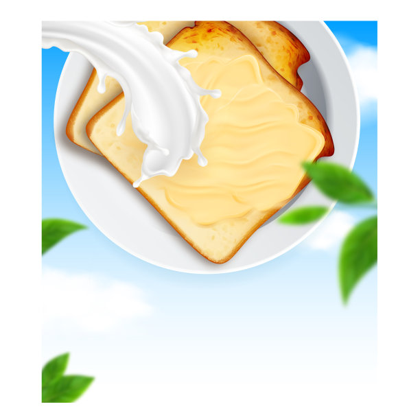 黄油无盐脂肪产品宣传画图片下载