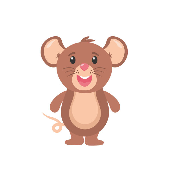 设置可爱的老鼠角色，老鼠卡通动物图片下载