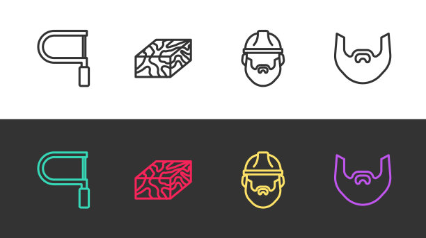 集线钢锯木梁和伐木工图片下载